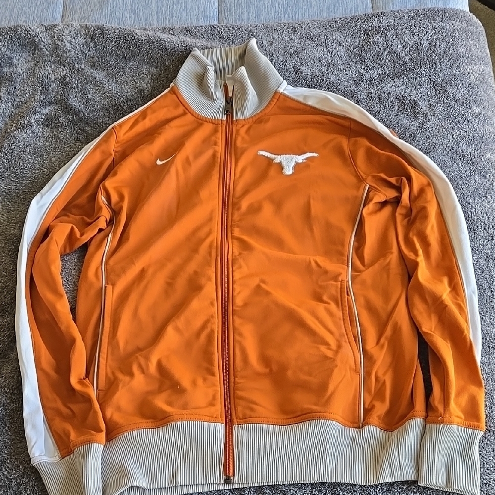 Orange and White Track Jacket